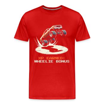 XP: Wheelie Bonus | RC Stunts - Men's Premium Organic T-Shirt - red - Front - Damien (186cm)