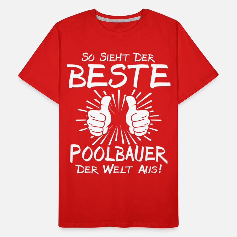 Bester Poolbauer Männer Premium Bio T-Shirt