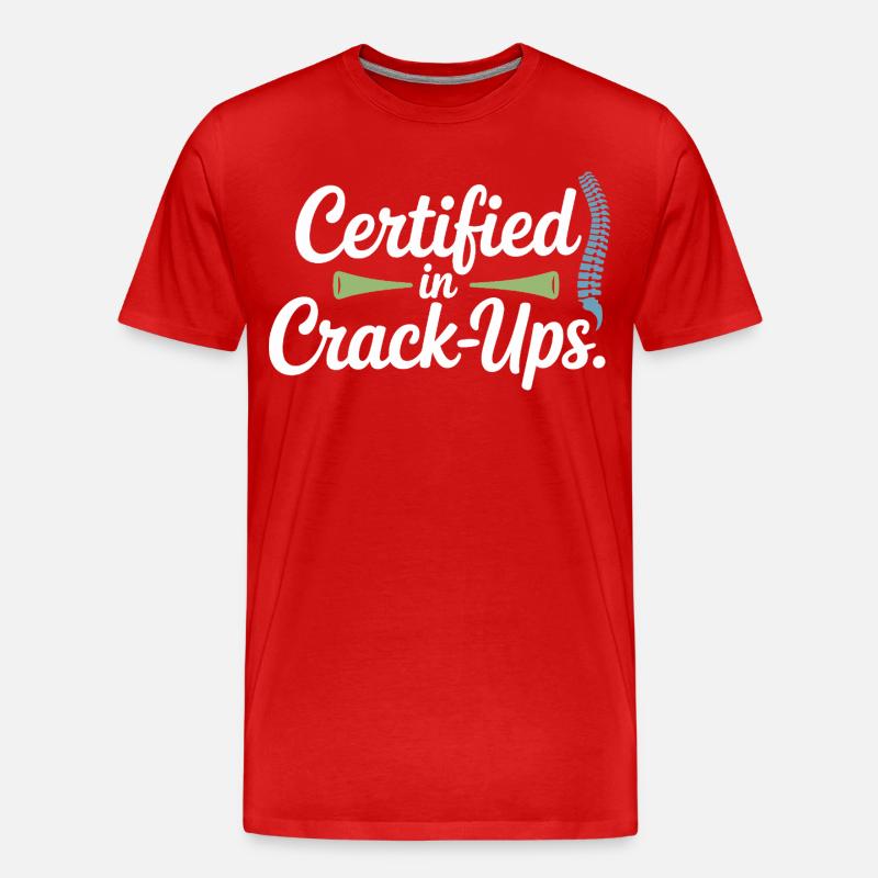 Lizenzierte DC Klinische Wirbelwirbelintegrität - Männer Premium Bio T-Shirt - Rot