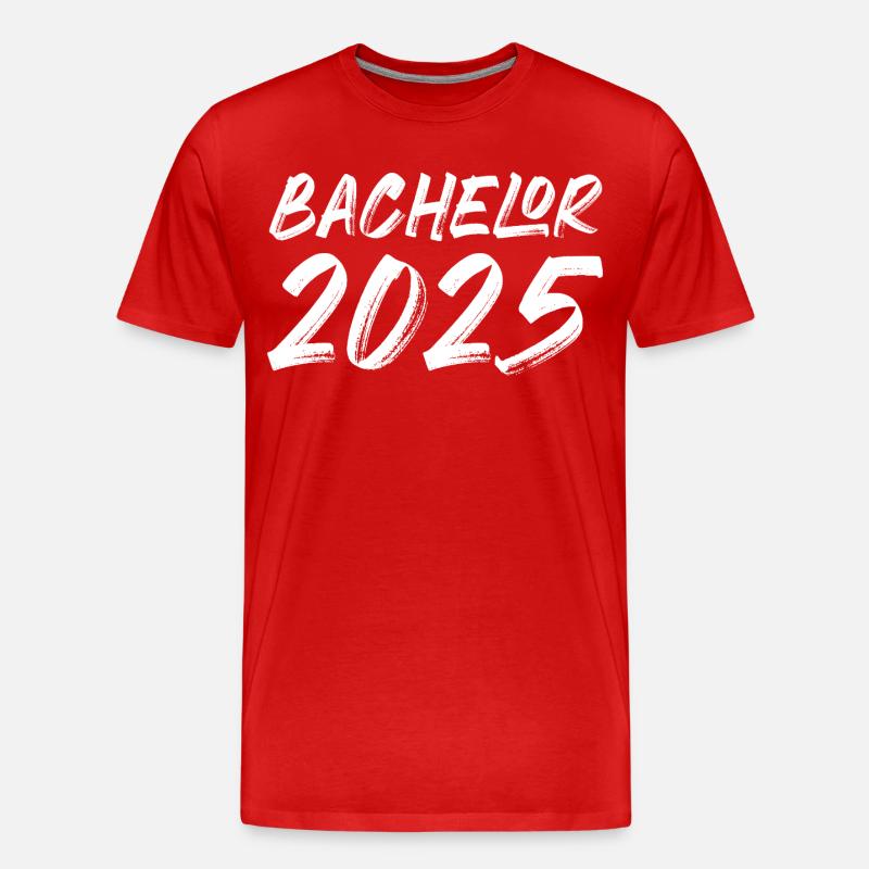 Bachelor 2026 - Männer Premium Bio T-Shirt - Rot