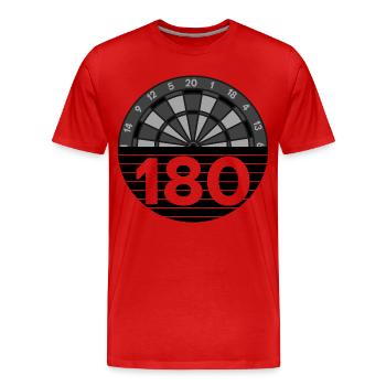 cible - T-shirt bio Premium Homme - rouge - Devant - Damien (186cm)