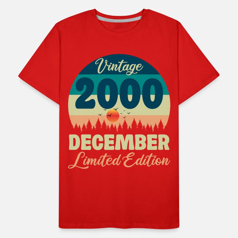 Geburtstag Dezember 2000 Geburtstagsgeschenk Männer Premium Bio T-Shirt