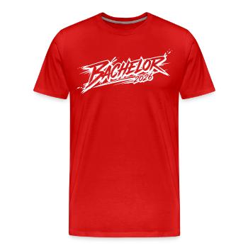 Baccalauréat 2026 - T-shirt bio Premium Homme - rouge - Devant - Damien (186cm)