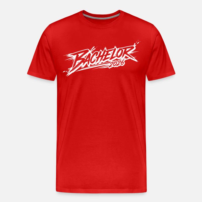 Bachelor 2026 - Männer Premium Bio T-Shirt - Rot
