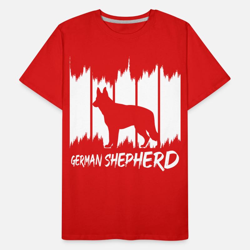 German Shepherd Männer Premium Bio T-Shirt