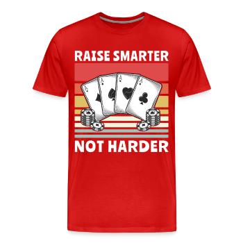 Poker Poker Joueurs - T-shirt bio Premium Homme - rouge - Devant - Damien (186cm)