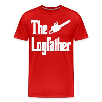 Lumberjack Icon Parody - Men's Premium Organic T-Shirt - red - Front - Damien (186cm)