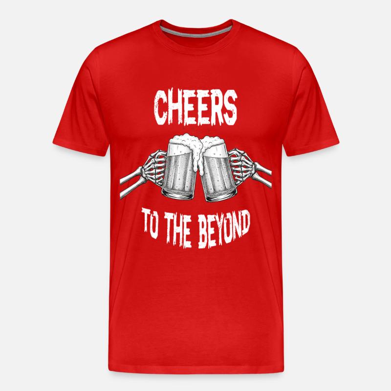Stoß ins Jenseits - Männer Premium Bio T-Shirt - Rot