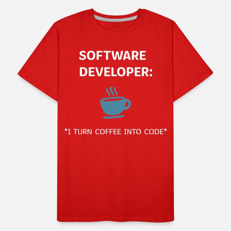 Software Developer - Coffee Edition Männer Premium Bio T-Shirt