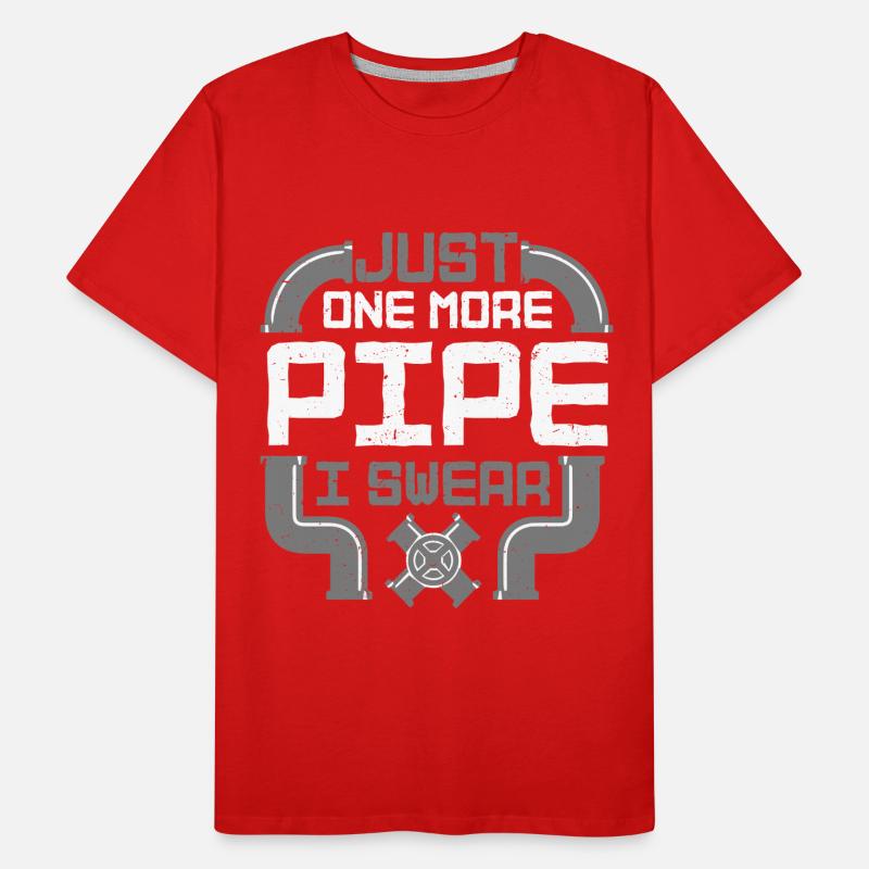 Constructeur de pipeline de couche de tuyau T-shirt bio Premium Homme