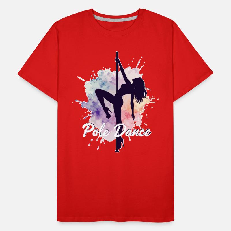 Pole Dance Poledancerinnen Aquarell stark Geschenk Männer Premium Bio T-Shirt