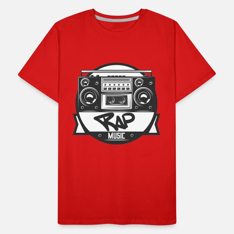Jukebox Rap Logo Ghetto Blaster Men's Premium Organic T-Shirt