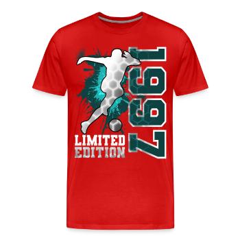 1997 Geburtsjahr Geburtstag - Männer Premium Bio T-Shirt - Rot - Vorne - Damien (186cm)