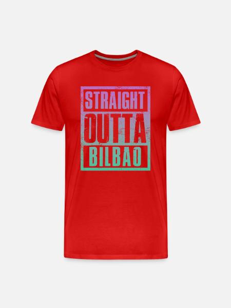 Straight outta Bilbao - Men's Premium Organic T-Shirt - red