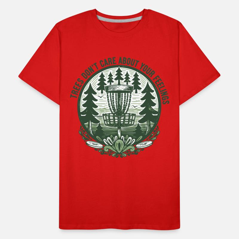 Les arbres ne se soucient pas de vos sentiments Disc golf T-shirt bio Premium Homme