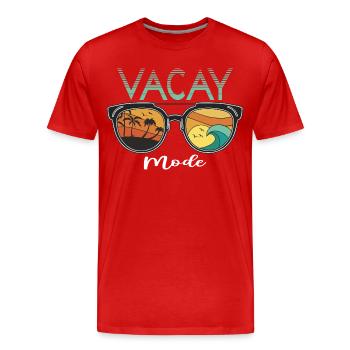 Lustiges Urlaubs & Surfer Design - Männer Premium Bio T-Shirt - Rot - Vorne - Damien (186cm)