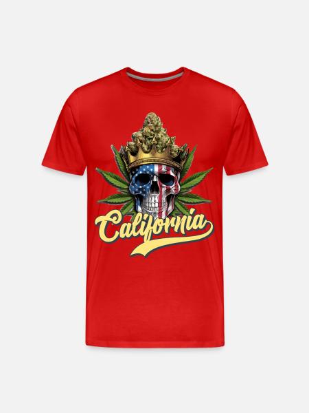 Californie - T-shirt bio Premium Homme - rouge