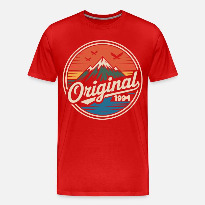 Original-Retro-Jubiläum von 1994 - Männer Premium Bio T-Shirt - Rot