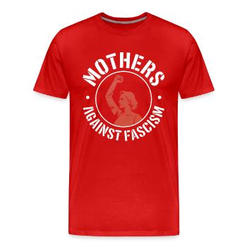 Mütter gegen Faschismus – Antifaschistische Merch - Männer Premium Bio T-Shirt - Rot - Vorne - Damien (186cm)