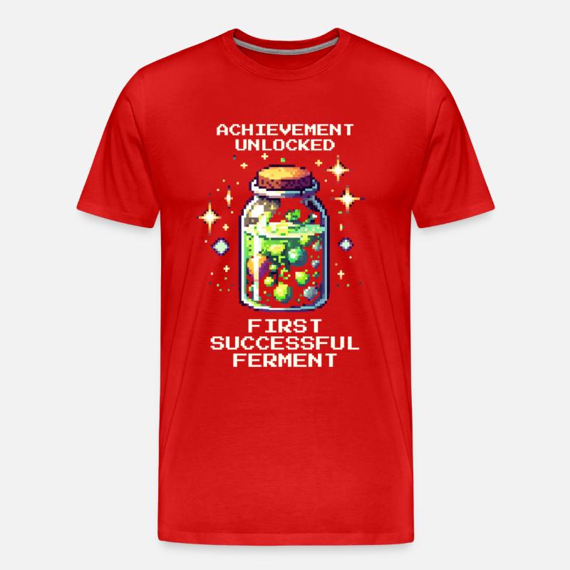 Fermentation réussie | Fermentation et stockage - T-shirt bio Premium Homme - rouge