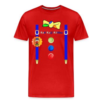 KuKaKö - Carnaval Carnaval Lundi gras Köthen - T-shirt bio Premium Homme - rouge - Devant - Damien (186cm)