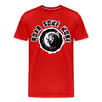 Löwenbrüller Einige stärker - Männer Premium Bio T-Shirt - Rot - Vorne - Damien (186cm)