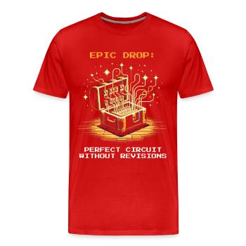 Perfect wiring diagram | Wiring Professional - Men's Premium Organic T-Shirt - red - Front - Damien (186cm)