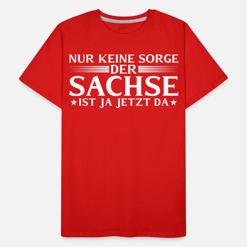 Saxon is now here - Saxon dialect Men's Premium Organic T-Shirt