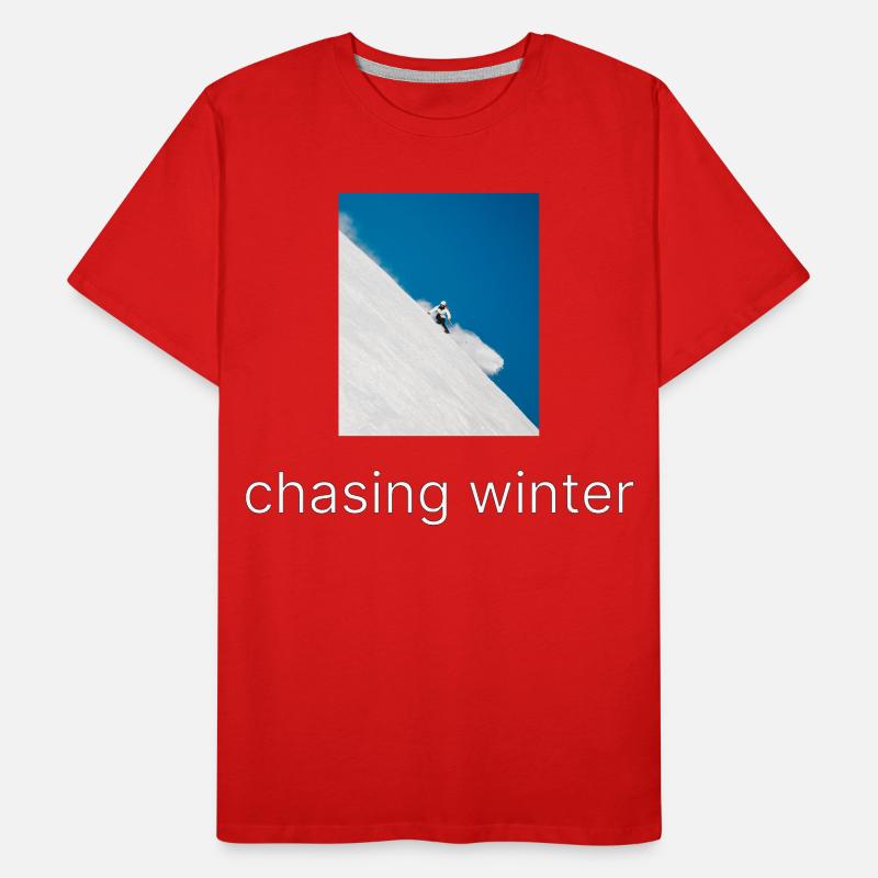 chasing winter Männer Premium Bio T-Shirt