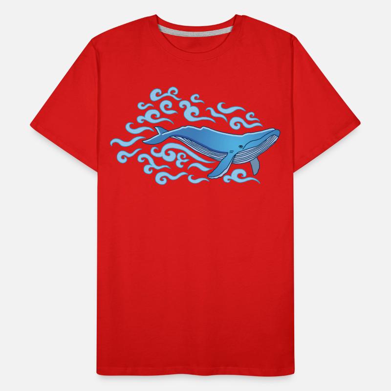 La baleine bleue T-shirt bio Premium Homme