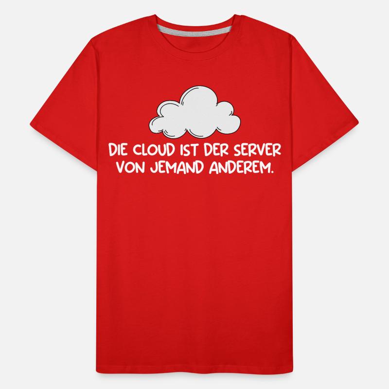 Technical Support THE CLOUD IS THE SERVER Men's Premium Organic T-Shirt