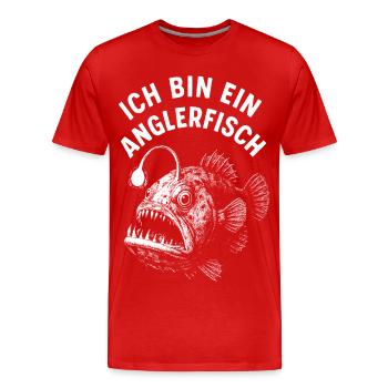 Déguisement de poisson Poisson-grenouille Carnaval sous-marin - T-shirt bio Premium Homme - rouge - Devant - Damien (186cm)