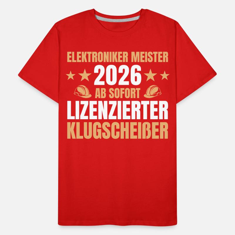 Master Electronics Technician 2026 Master Craftsman Examination Passed Men's Premium Organic T-Shirt