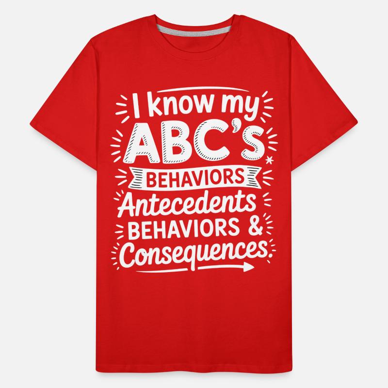 ABC behavior: causes, behavior, consequences Men's Premium Organic T-Shirt