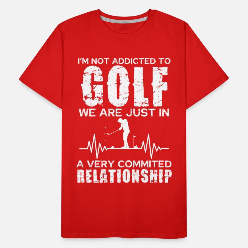 Golf Relationship: Committed Passion Men's Premium Organic T-Shirt