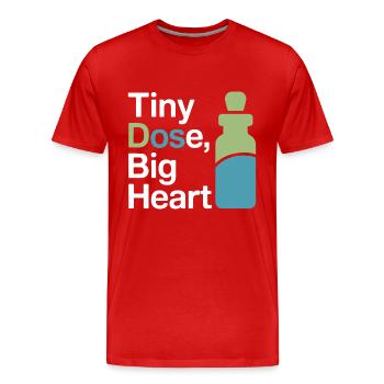 Certified Clinical Micro-Dose Practitioner Apparel - Men's Premium Organic T-Shirt - red - Front - Damien (186cm)