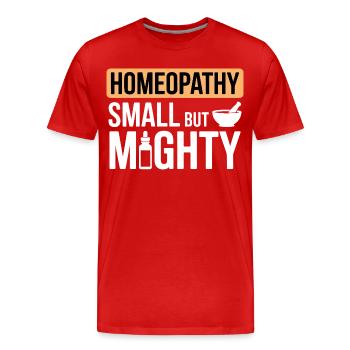 Spécialiste certifié en dilution clinique en vêtements - T-shirt bio Premium Homme - rouge - Devant - Damien (186cm)