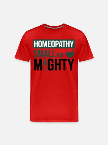 Homeopathy Small But Mighty Professional  - Men's Premium Organic T-Shirt - red