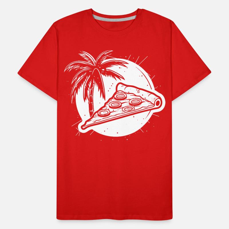 Graphique de pizza T-shirt bio Premium Homme