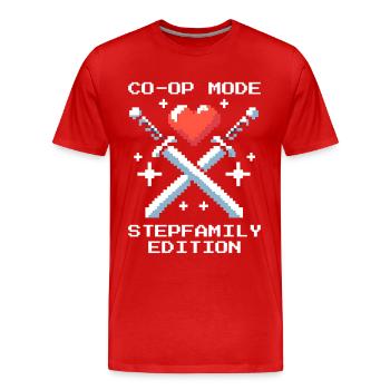 Co-Op Mode: Stepfamily Edition | Patchwork - Men's Premium Organic T-Shirt - red - Front - Damien (186cm)