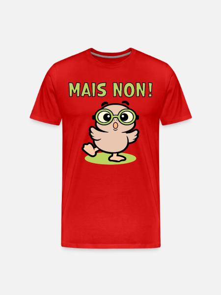 But no chickens - Men's Premium Organic T-Shirt - red