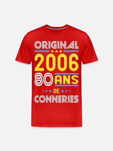 Original – 2006 – 20 Jahre - Männer Premium Bio T-Shirt - Rot