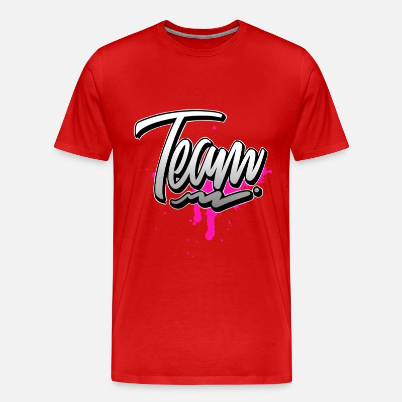 Team Rosa - Männer Premium Bio T-Shirt - Rot