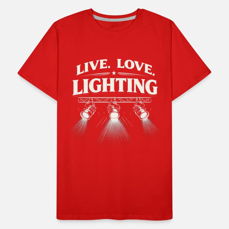 Lighting Technician Lighting Technician Lighting Guy Men's Premium Organic T-Shirt