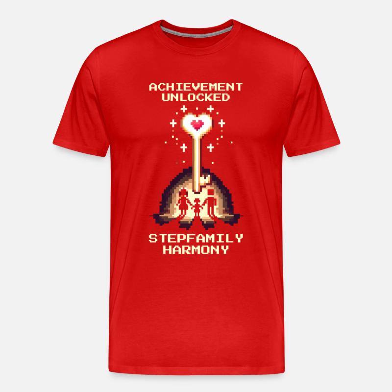 Harmonie Patchwork Débloquée | Patchwork - T-shirt bio Premium Homme - rouge