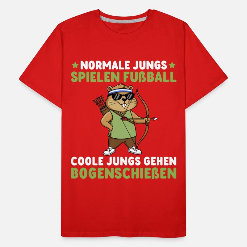 Archery - Cool boys go archery Men's Premium Organic T-Shirt