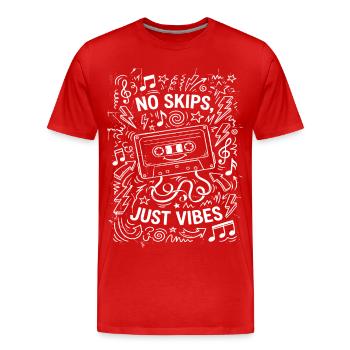 Nur Gute Stimmung - Männer Premium Bio T-Shirt - Rot - Vorne - Damien (186cm)