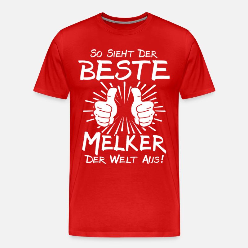 Bester Melker - Männer Premium Bio T-Shirt - Rot