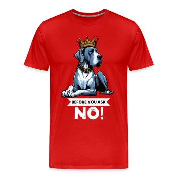 Before You Ask Great Dane Great Dane Owner - Men's Premium Organic T-Shirt - red - Front - Damien (186cm)