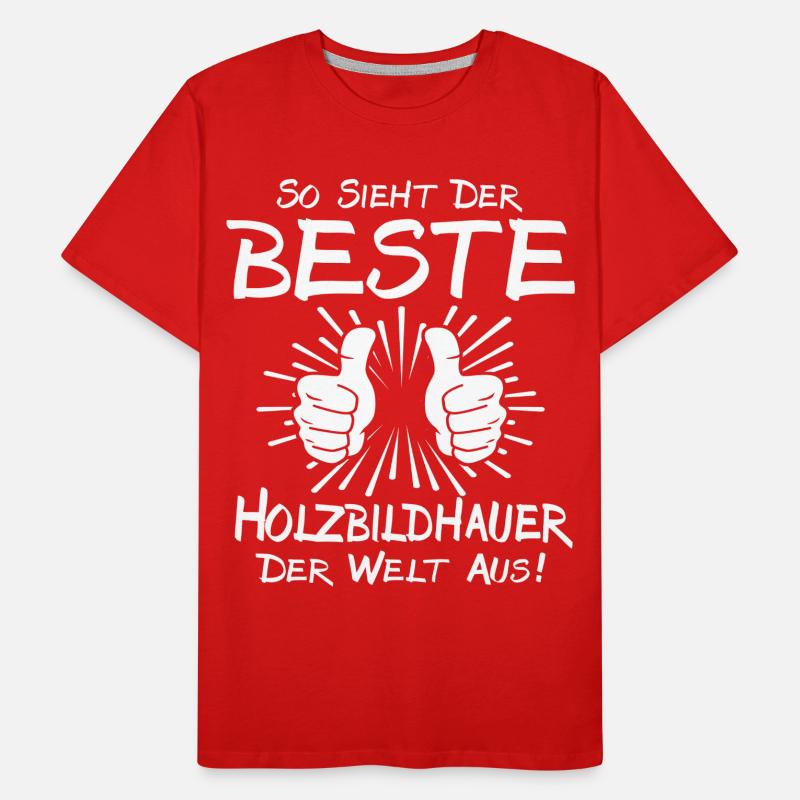 Bester Holzbildhauer Männer Premium Bio T-Shirt